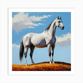 White Horse Art Print