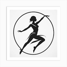 Dancer In A Circle Art Print