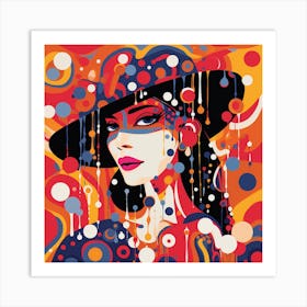 Lady In A Hat 2 Art Print