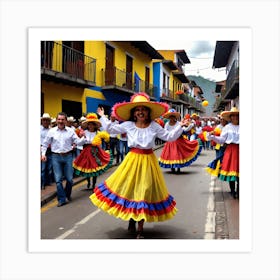 Ecuadorian Dance Art Print