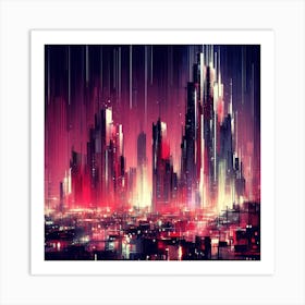 Futuristic City 8 Art Print