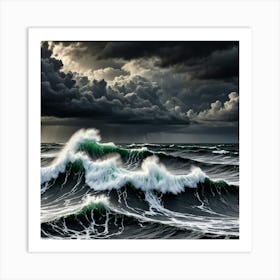 Stormy Sea 1 Art Print