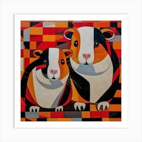 Guinea Pigs Art Print