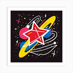 Star In Space Art Print