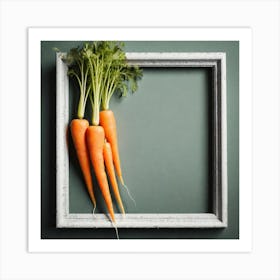 Carrots In A Frame 42 Art Print