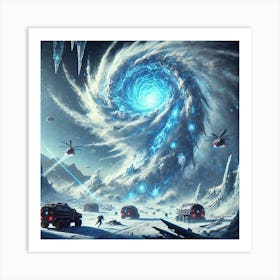 Blizzard Cyclone Art Print