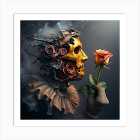 Portrait Of A Skeleton Art Print