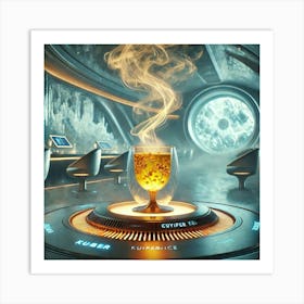 A Futuristic Hot Beverage Called Celestial Mist T Art Print