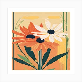 Daisies In A Vase Art Print