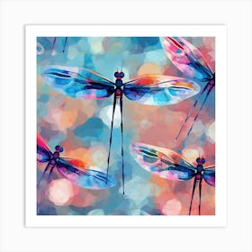 Dragonflies 23 Art Print