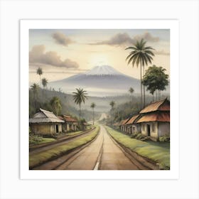 Road In Java Art Print Art Print