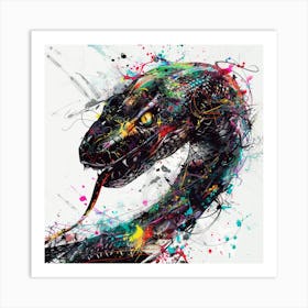 Snake Head 1 Art Print