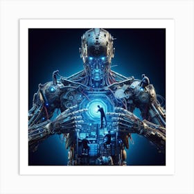 Man In A Robot Suit Art Print