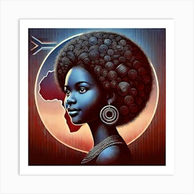 African Woman Canvas Art Print