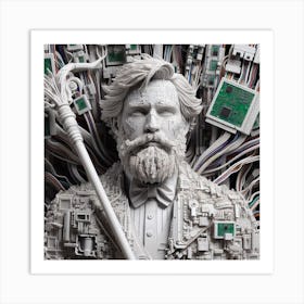 Man With A Beard Art Print