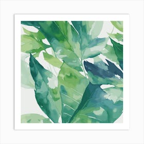 Tropical Leaves Art Print