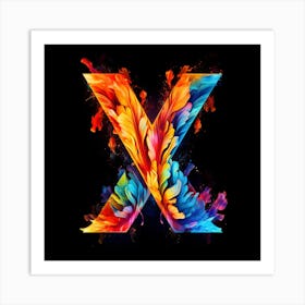 Letter X Art Print