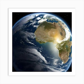 Earth From Space 9 Art Print