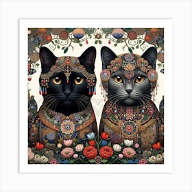 The Majestic Cats 1 Art Print