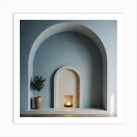 Fireplace Stock Videos & Royalty-Free Footage 1 Art Print