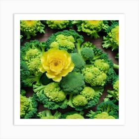 Florets Of Broccoli 25 Art Print