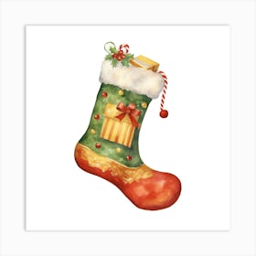 Christmas Stocking Art Print