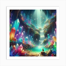 Crystal Cave paintings art print 1 Art Print