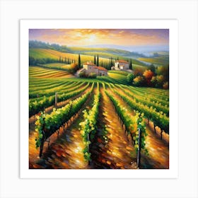 Tuscan Vineyards Art Print