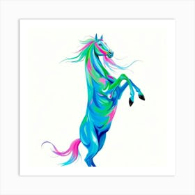 Colorful Horse 15 Art Print