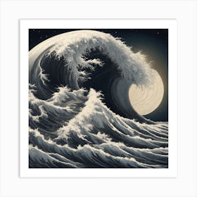 Great Wave Off Kanagawa 3 Art Print