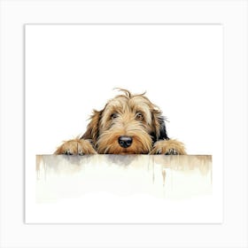 Harehound Dog Art Print