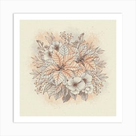 Winter Flowers Art Print