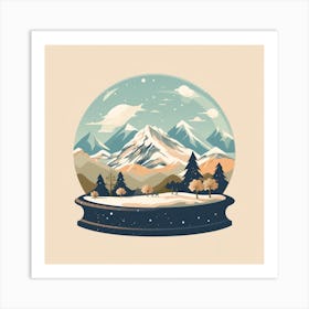 Snowdonia National Park United Kingdom 2 Snowglobe Art Print