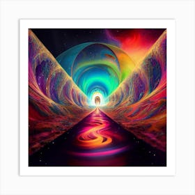 Psychedelic Tunnel Art Print