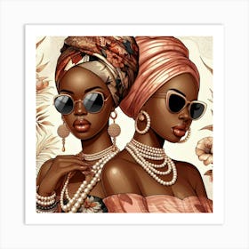 Two African Women 2 Art Print