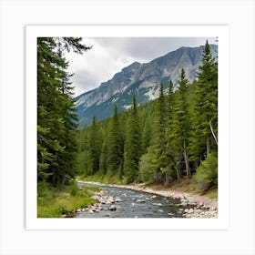 River In The Mountains 2 Art Print