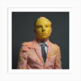 Man With A Moldy Lemon Face 4 Art Print