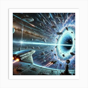 Event Horizon Lance Space Time Distortion Art Print