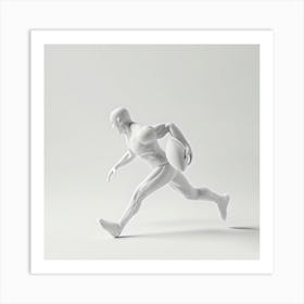 Man Running With A Ball Art Print