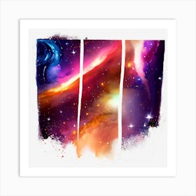 Galaxy Painting Art Print