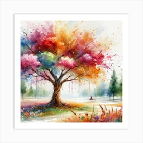 Tree Dripping Art Print