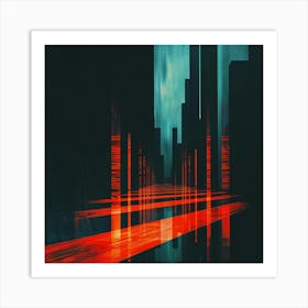 City At Night 7 Art Print