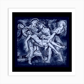 Deposition in the Holy Sepulcher Graphics by Raphael Art Print