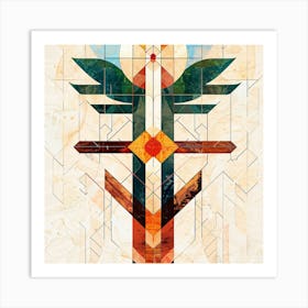 Native American Pattern Artwork Art Print