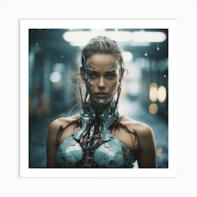 Cyborg Woman 7 Art Print