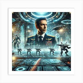 Premier Gregor Yurov Strategic Command Sci Fi Art Print