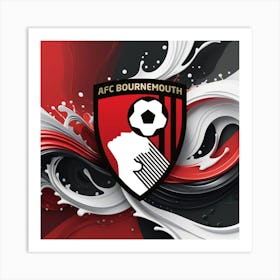 A.F.C. Bournemouth Logo Wall Arts 6 Art Print