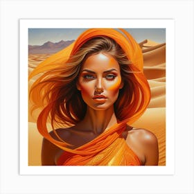 Bonito rostro de mujer arabe Art Print