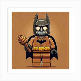 Hush from Batman in Lego style 1 Art Print