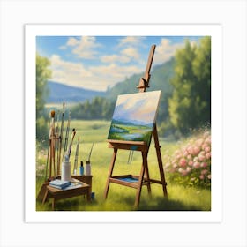 Landscape Painting 9 Art Print